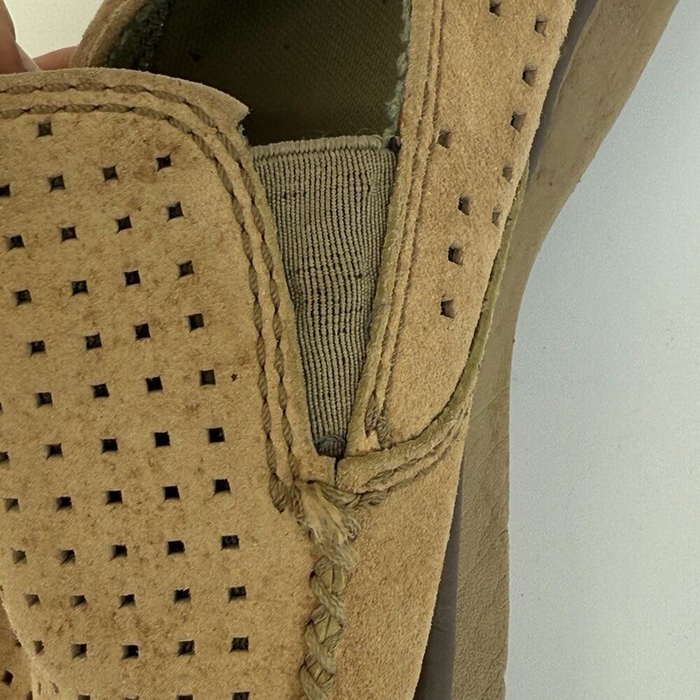 Patagonia Mens Shoes Size 12 Maui Slip On Loafer Perforated Comfort Beige - Picture 5 of 16